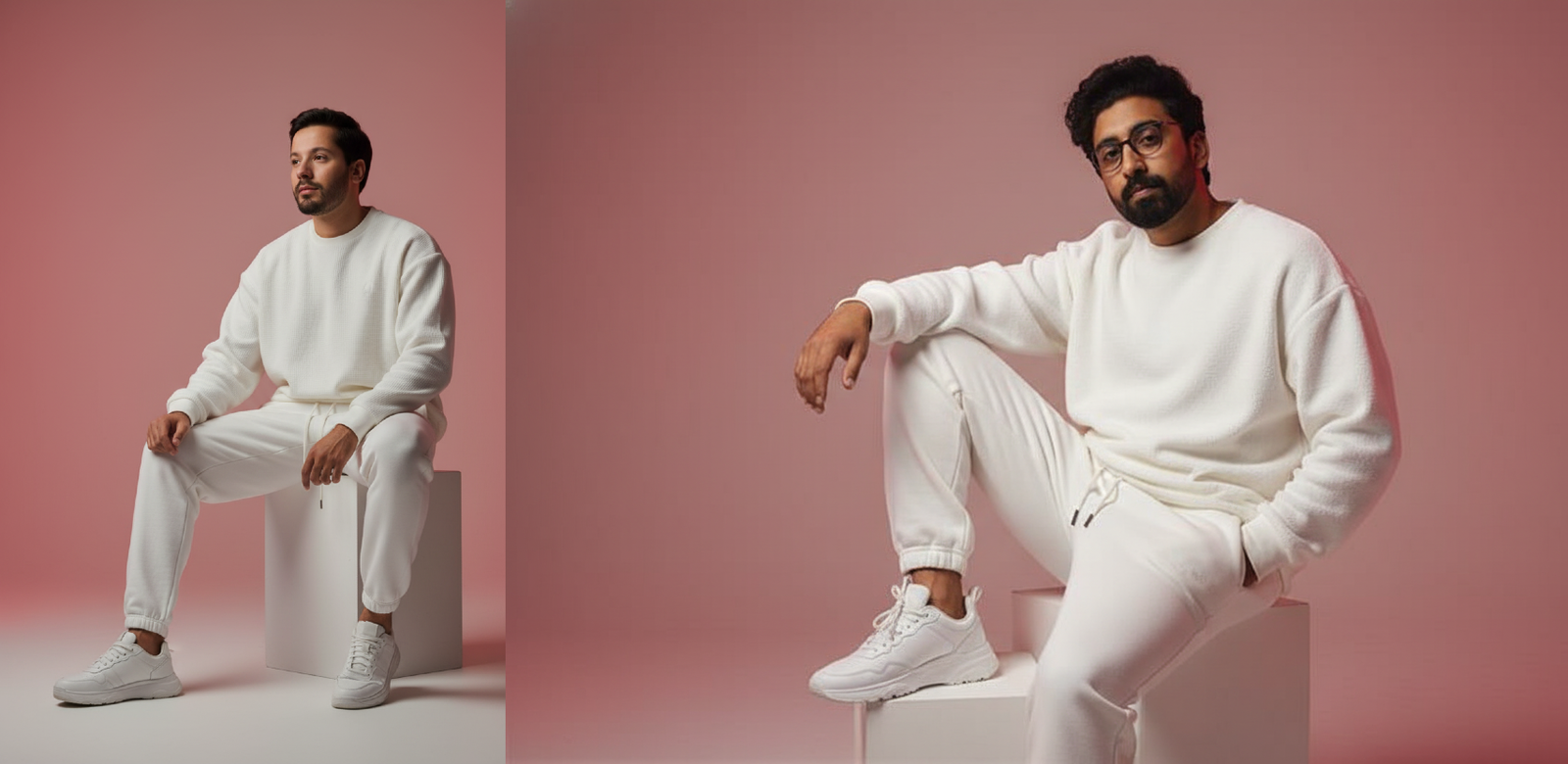 Gemini Prompt to Turn Photo into Monochromatic Menswear Shoot