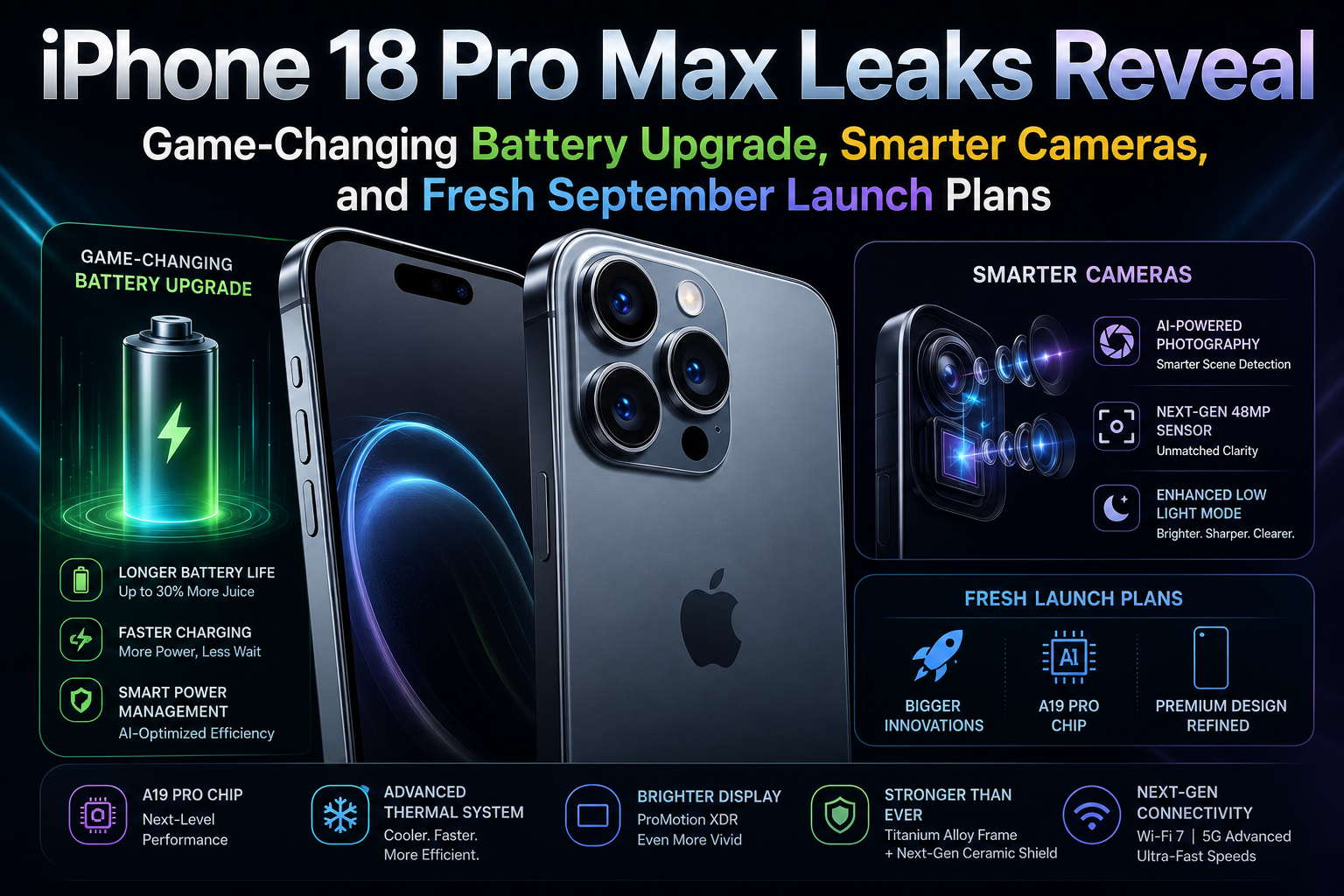 iPhone 18 Pro Max Leaks Reveal Game-Changing Battery Upgrade, Smarter Cameras, and Launch Plans